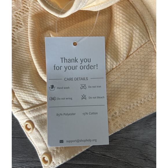 Melon Color Senior XS Bra By Moona front Button - Picture 5 of 5